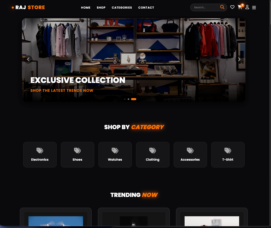 Complete E-commerce Website
