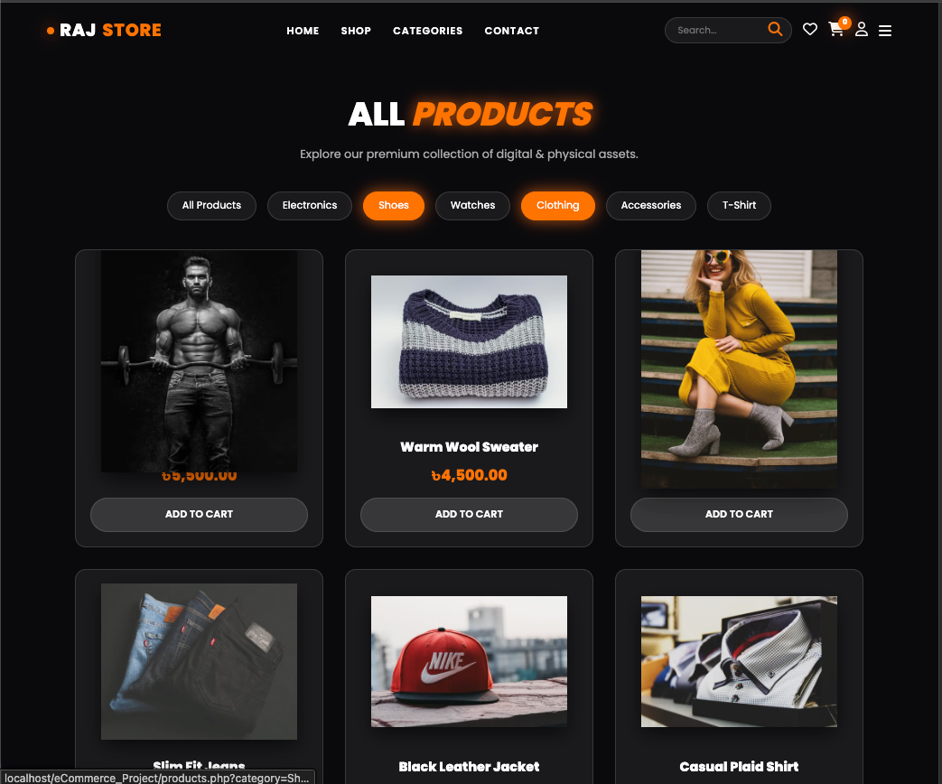 Complete E-commerce Website
