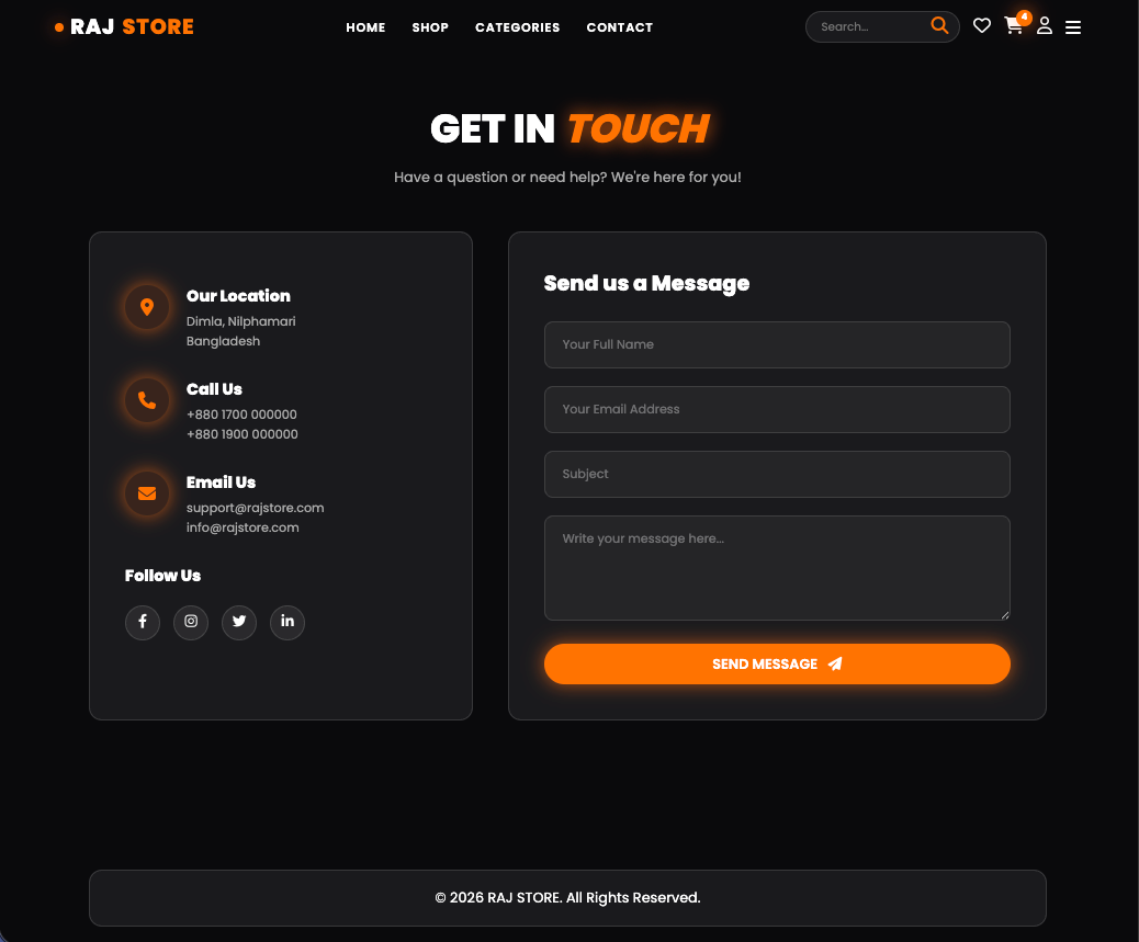 Complete E-commerce Website