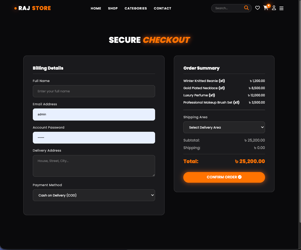 Complete E-commerce Website